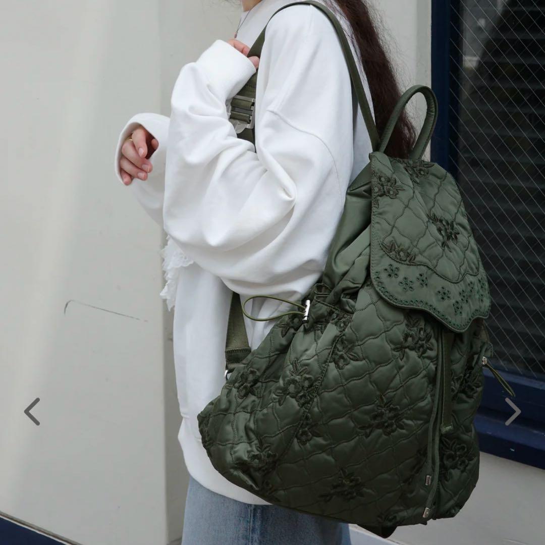 POPPY あさぎーにょ POINTE BACKPACK カーキ リュック