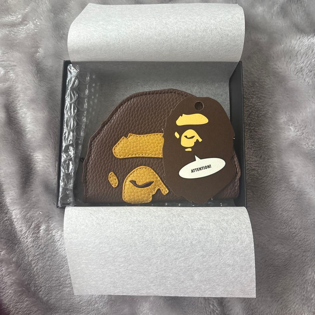 BAPE レザー APEHEAD ケース ☆新品・未使用
