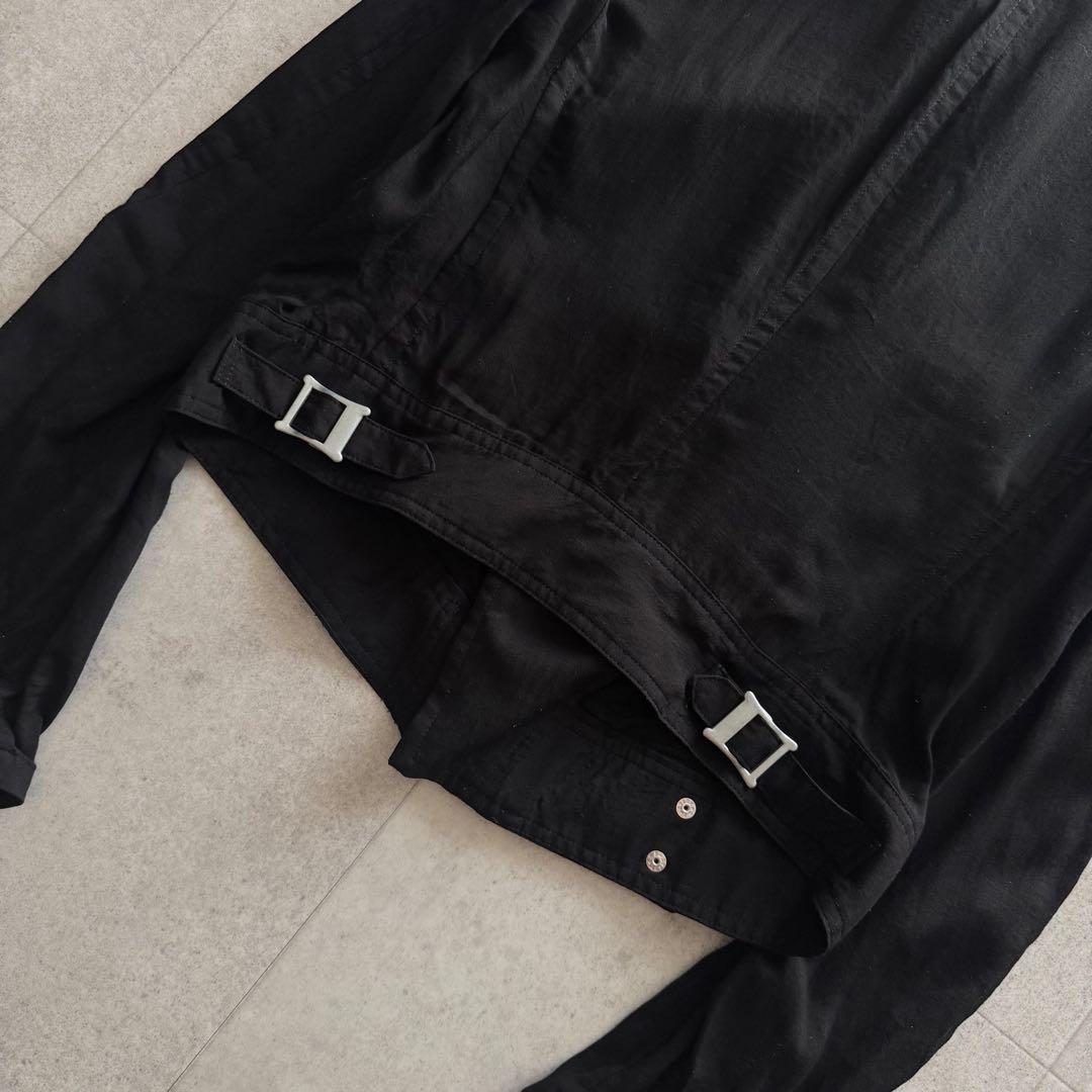 ワイズ　ライダースジャケット　黒　1　薄手　テンセル　日本製