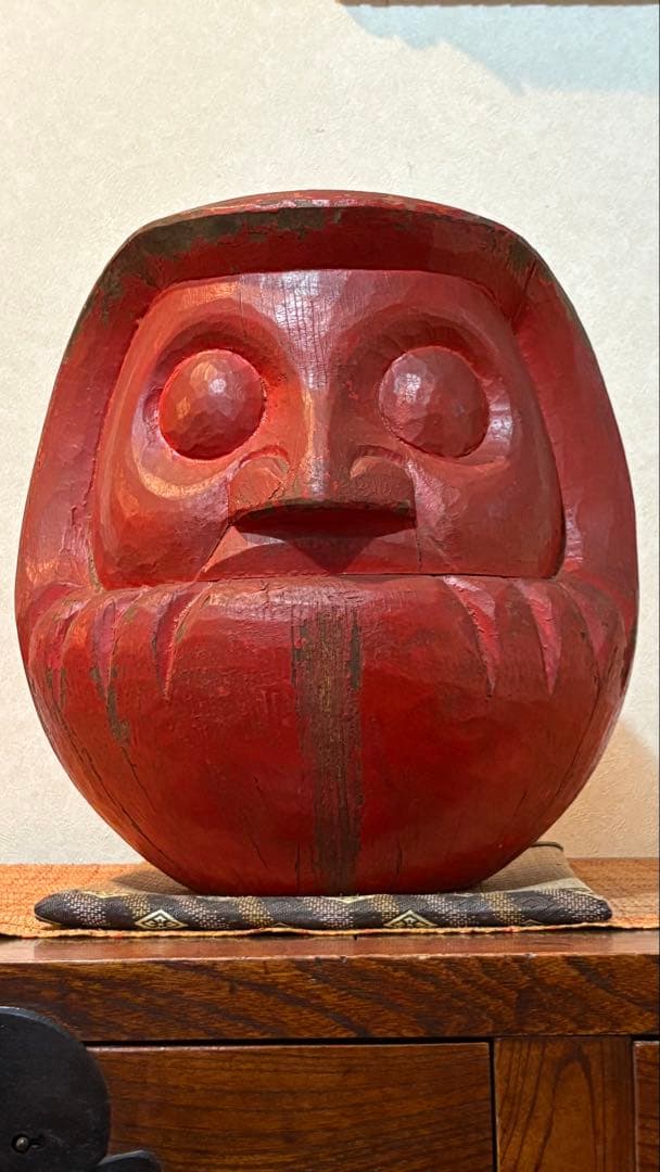 古民具　少林山だるま　だるま木型 縁起だるま　骨董　アンティーク