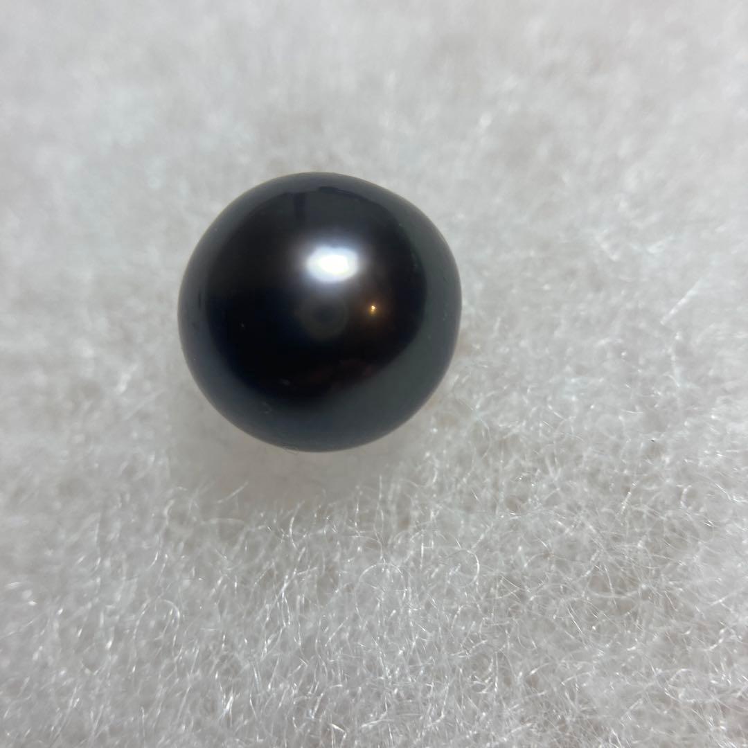 Pt900 ロングバケットカット •ブラックダイヤ　黒蝶真珠　ペンダント•トップ