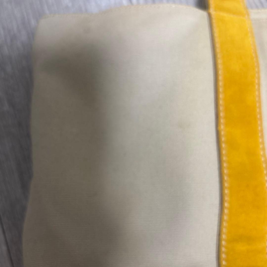 PRADA プラダ キャンバス 三角ロゴ トート バッグ ベージュ イエロー