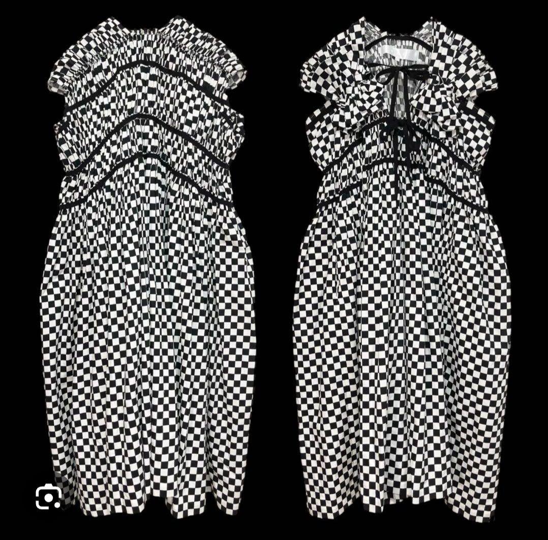 2023ssコムデギャルソン TAOタオ チェックリボンワンピース