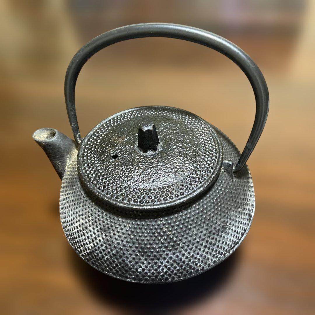 鋳鉄製 鉄瓶 底皿付き