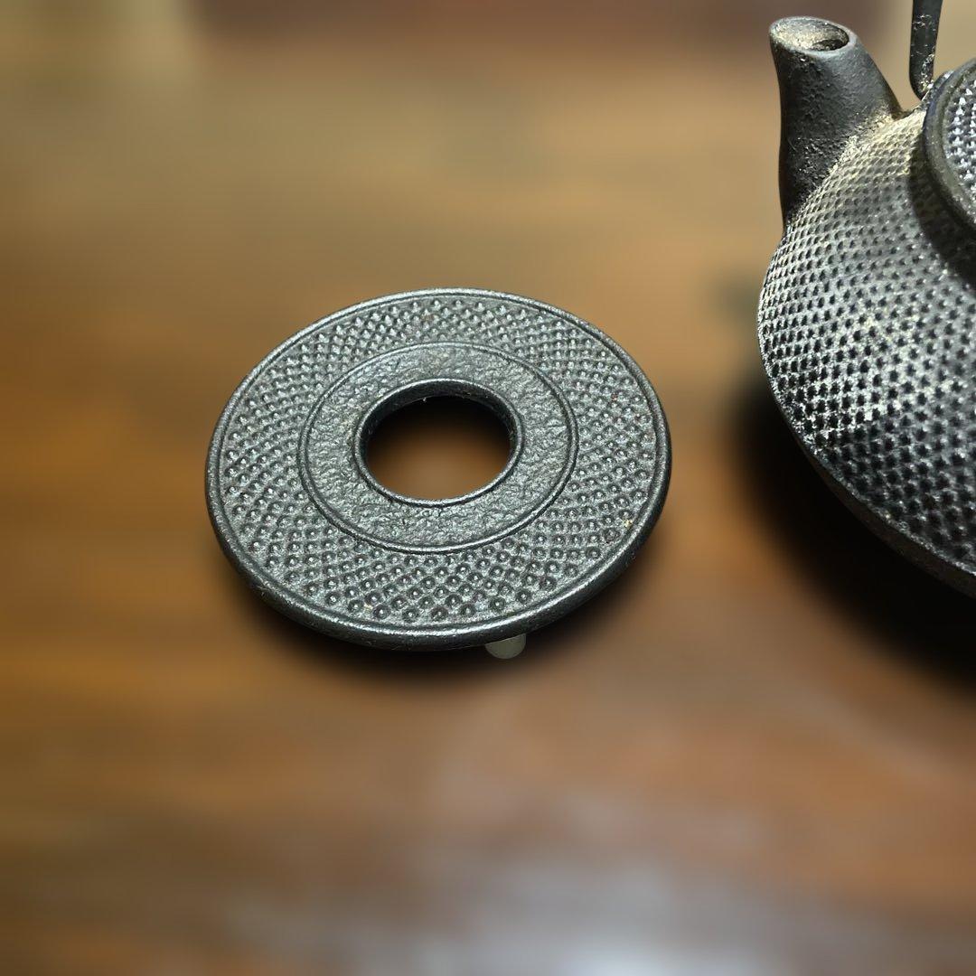 鋳鉄製 鉄瓶 底皿付き