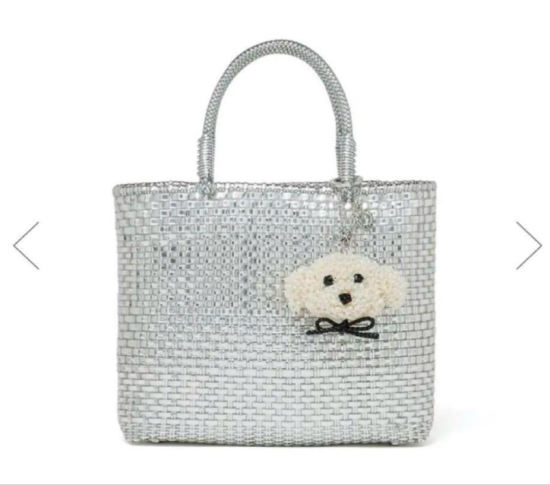 アンテプリマ　アニマーレ/ドッグ/バッグチャーム/パールホワイト