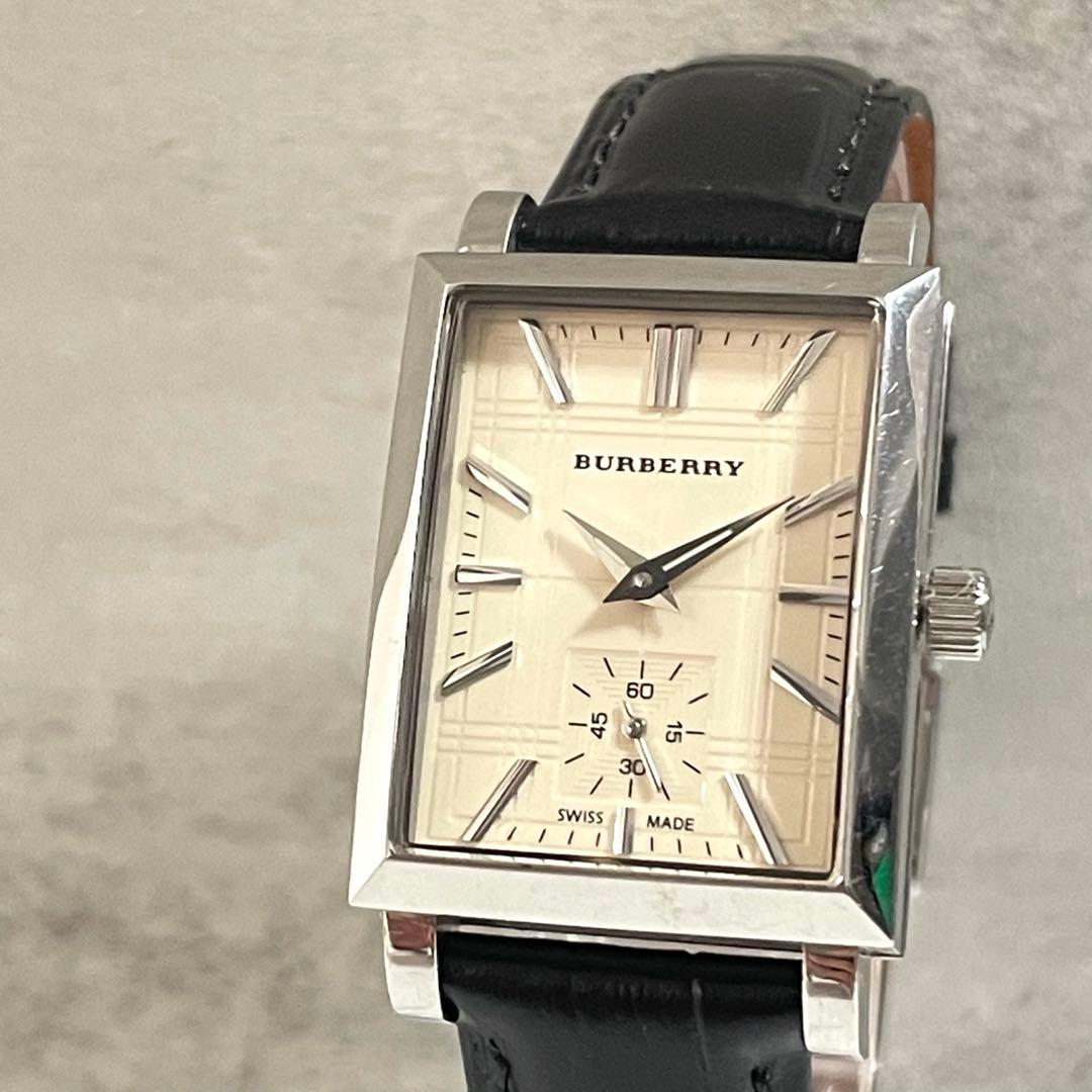 稼動品　Burberry スモールセコンド　レクタンギュラー　ボーイズ腕時計