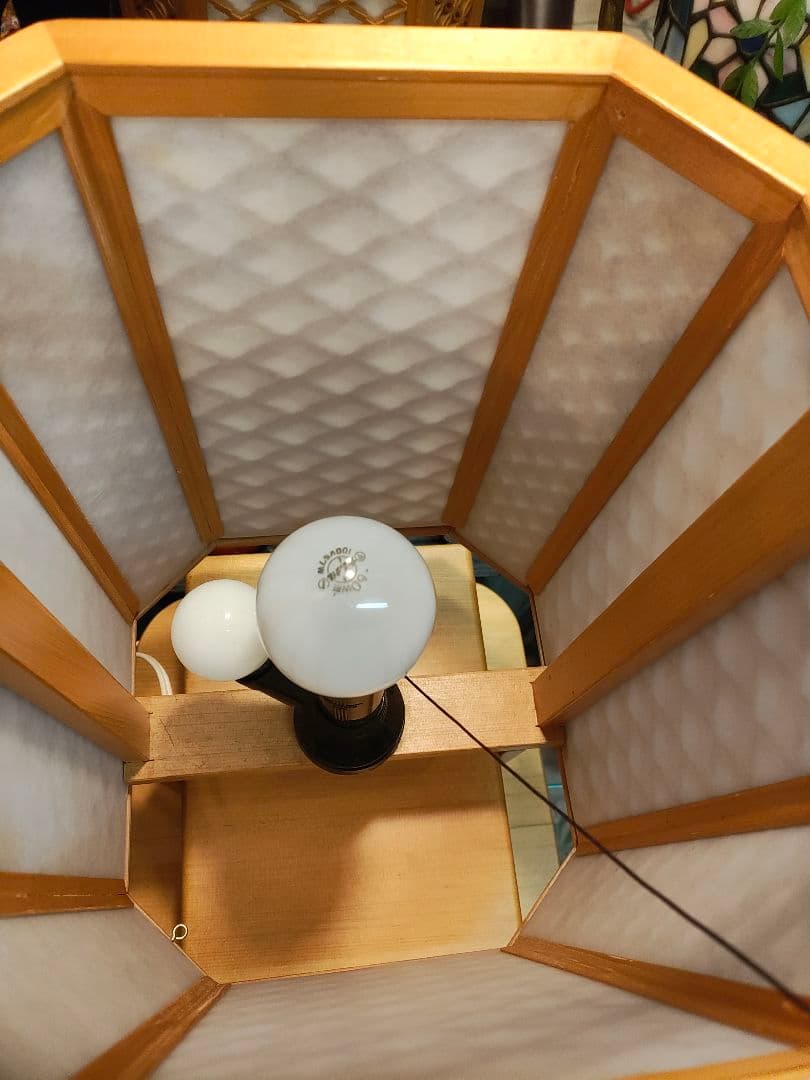 和の美しき照明 天然木 組子細工 和風木製フロアライト 行灯 古民家 和モダン