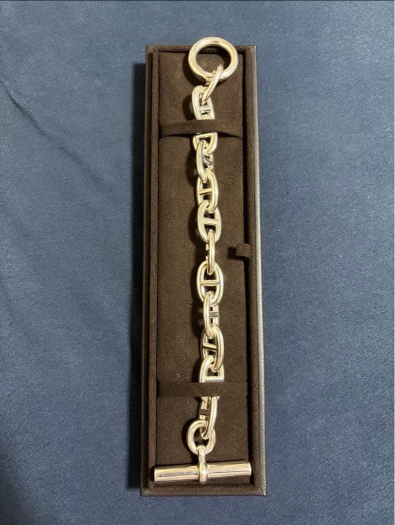 HERMES エルメス シェーヌダンクル GM12コマ レーザー刻印