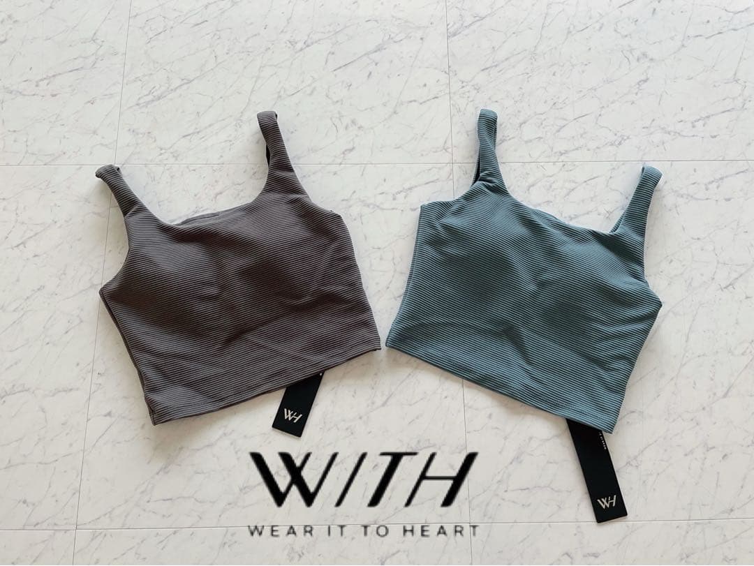 新品タグ付き　ロンハーマン　WITH ウィズ　ブラトップ　カップ付き