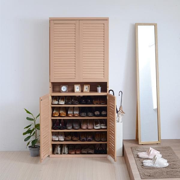 幅75㎝ 2個組　　開店記念セール！！ ルーバーシューズボックス　2