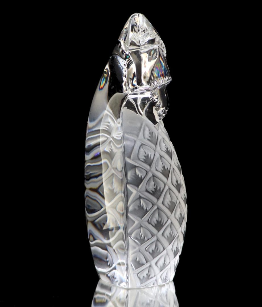 バカラ 珍品 新品箱付き 大型2kg パイナップル置物 フロスト加工 オブジェ