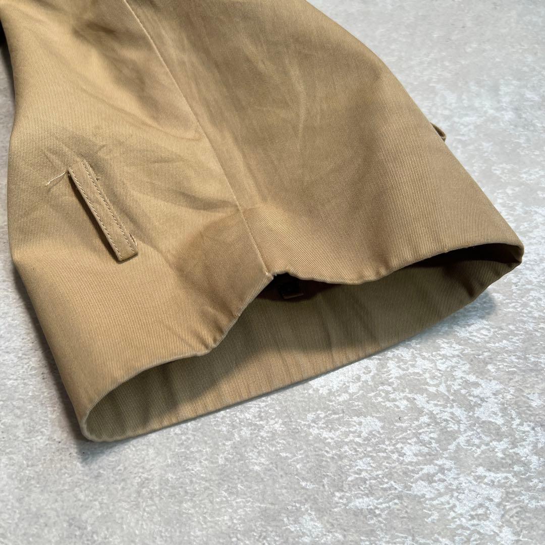 ポロラルフローレン 一枚袖トレンチコート 裏地チェック ベージュ90A4