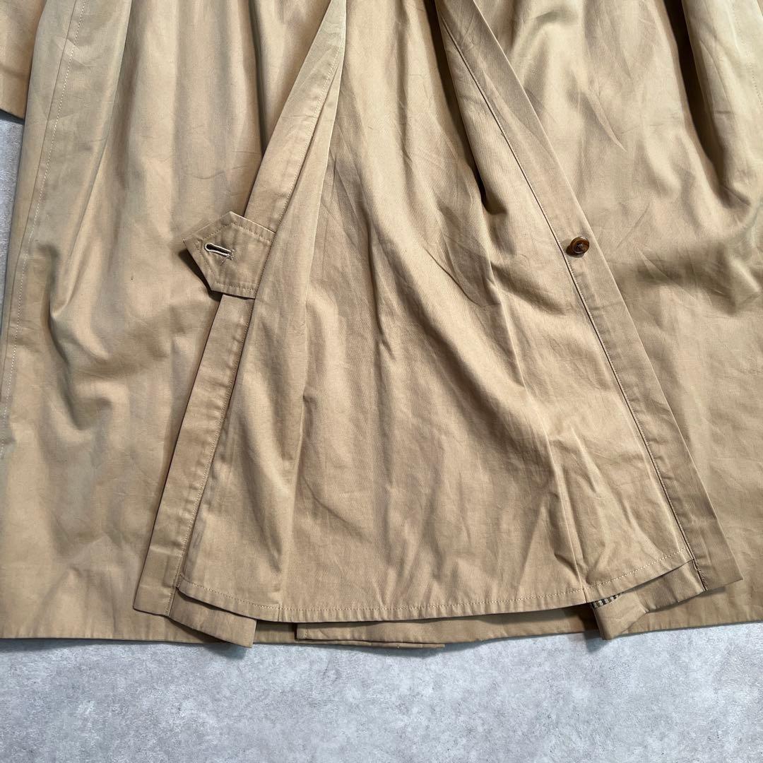 ポロラルフローレン 一枚袖トレンチコート 裏地チェック ベージュ90A4