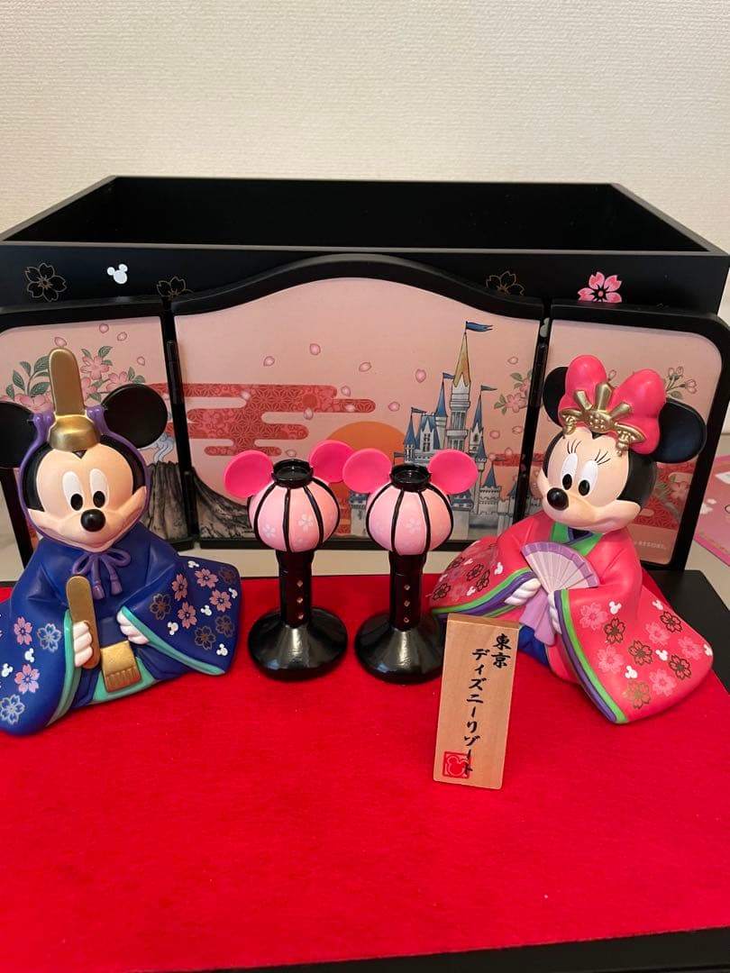 【未使用品】東京ディズニーリゾート公式　ひな人形　ミッキー ＆ミニー