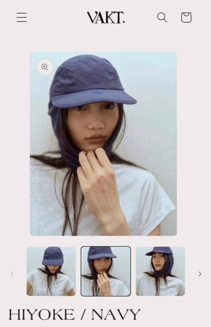 VAKT. HIYOKE ネイビーキャップ