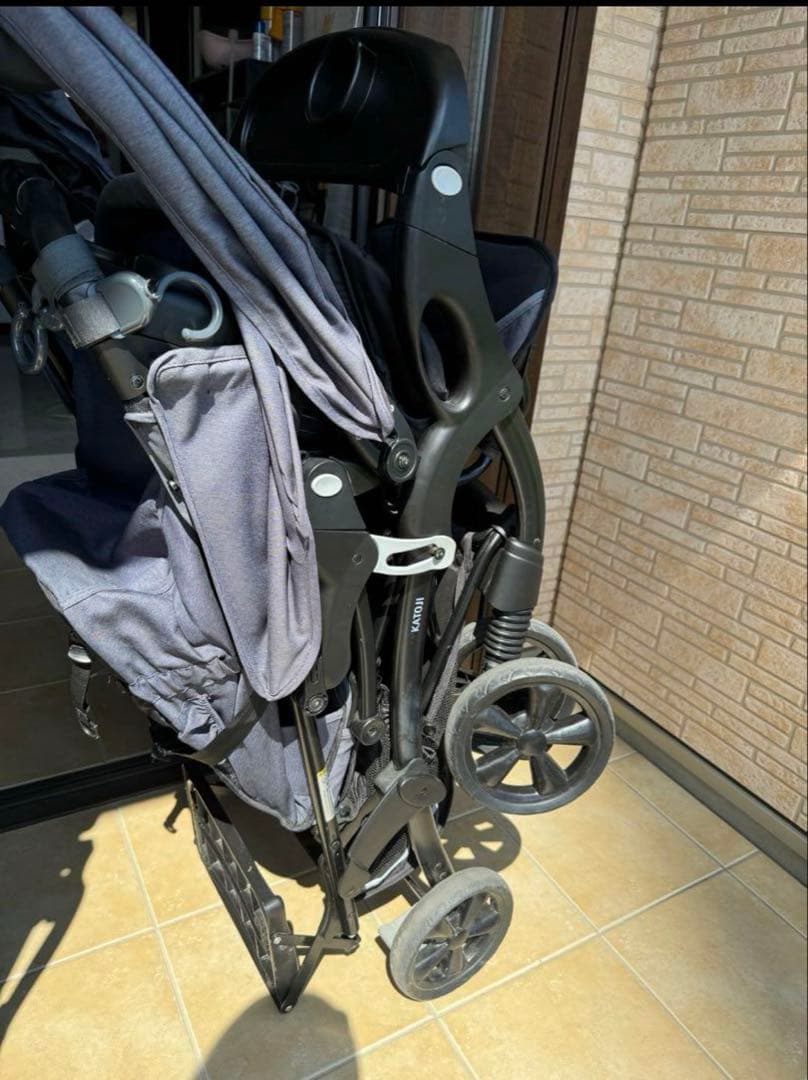 【直接引き取り】2人でゴーDX 二人乗り　ベビーカー　KATOJI