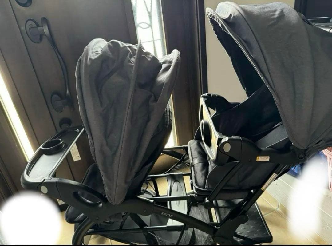 【直接引き取り】2人でゴーDX 二人乗り　ベビーカー　KATOJI