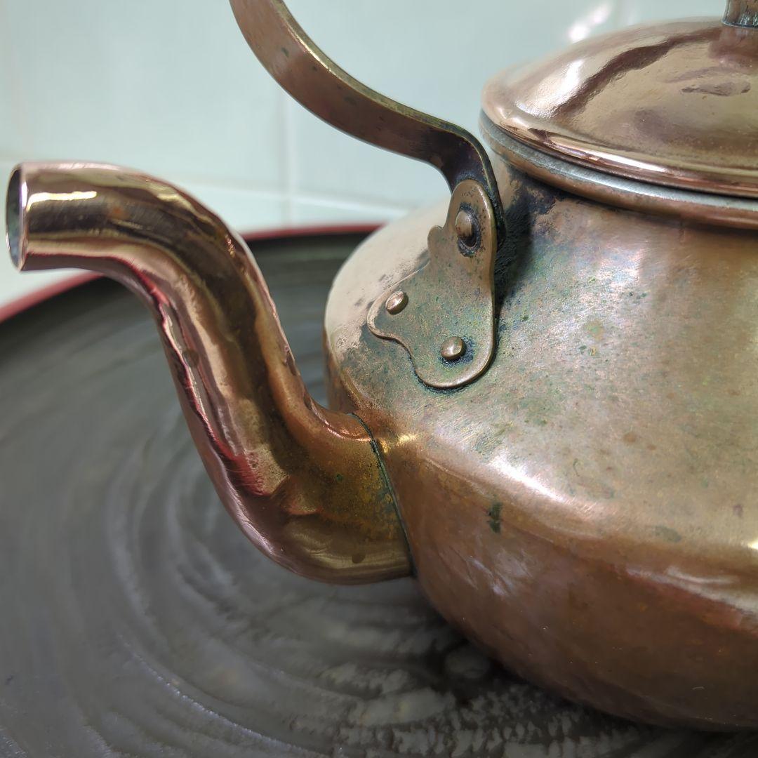 アンティークケトル銅製ZINT KETTLE ハンドメイド 西ドイツ