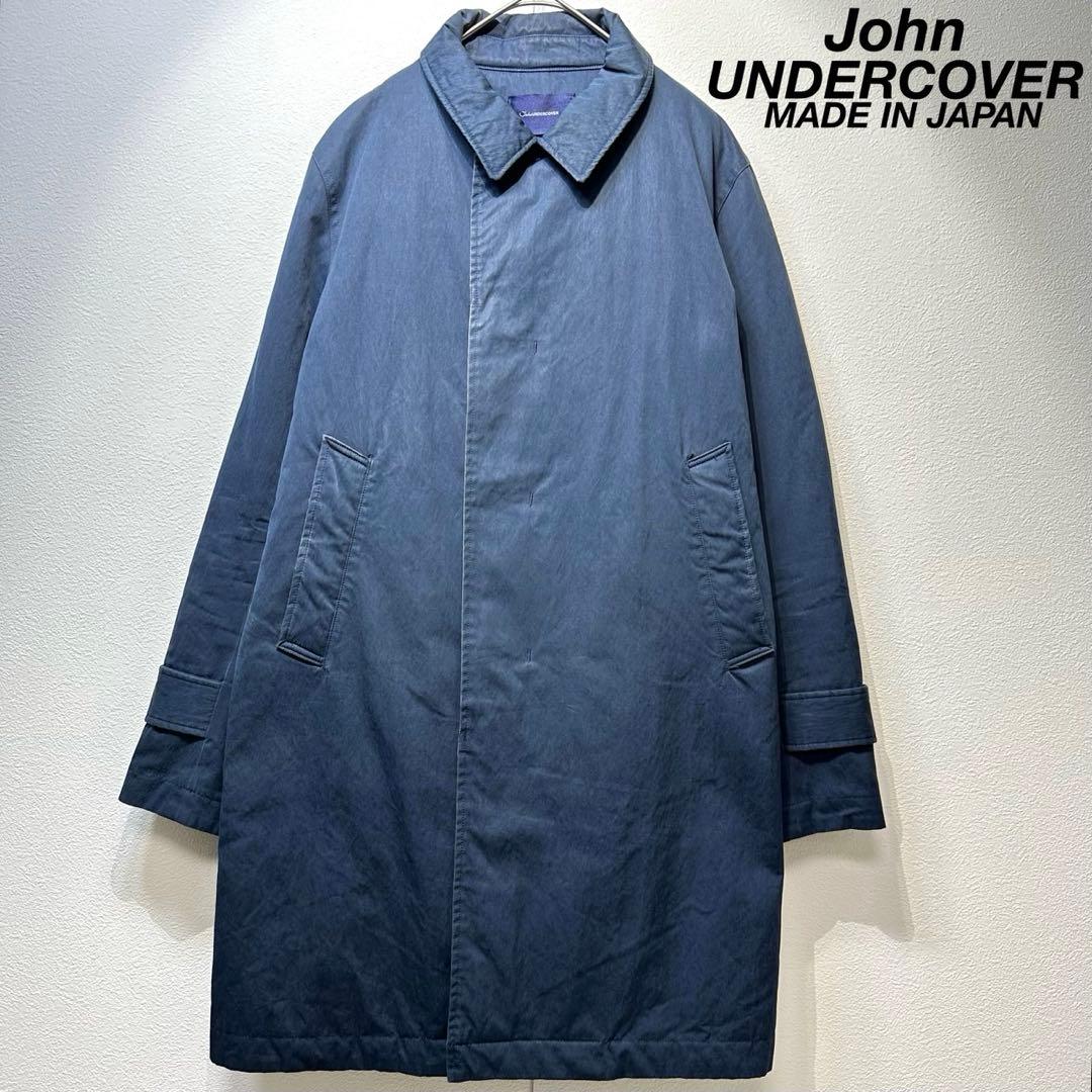 希少 ジョンアンダーカバー 上質 キルティング ナイロン ステンカラーコート 2