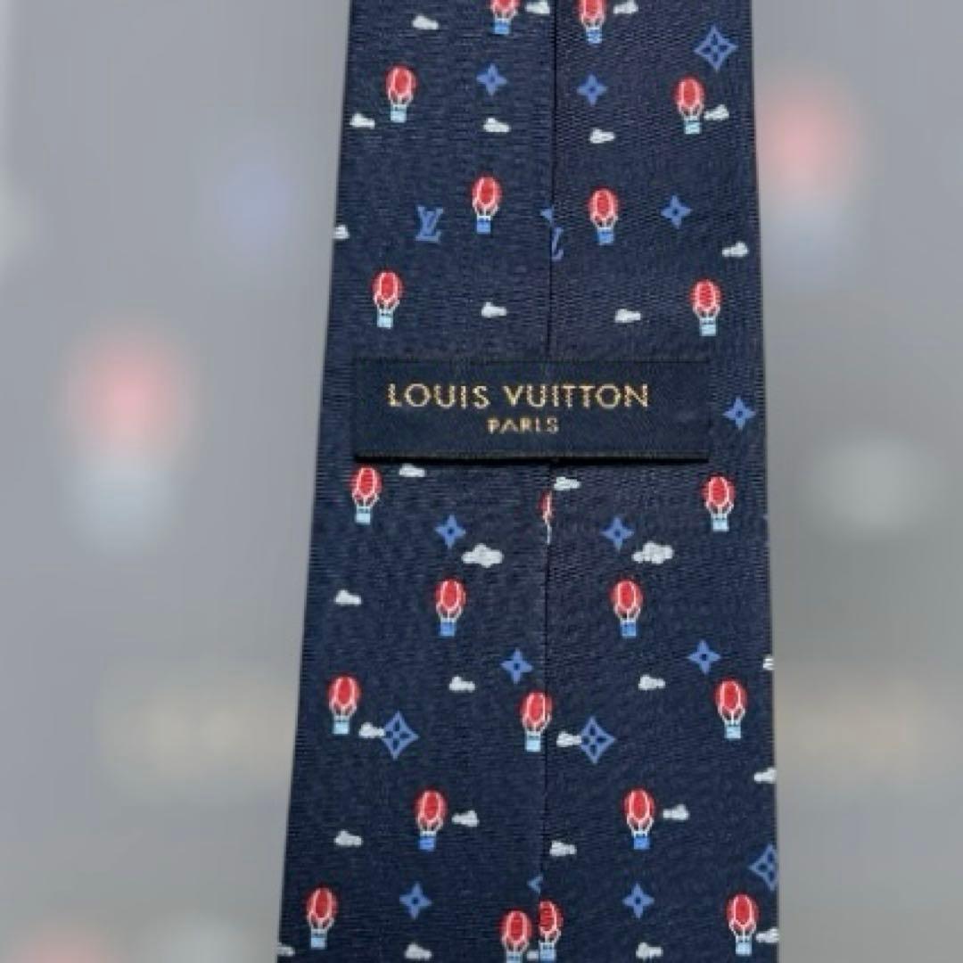 未使用級　世界最高峰ルイヴィトン モノグラム気球バルーン　ネクタイ
