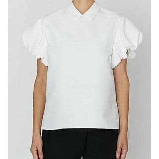 YOKO CHAN ヨーコチャン パフスリーブブラウス ホワイト 38