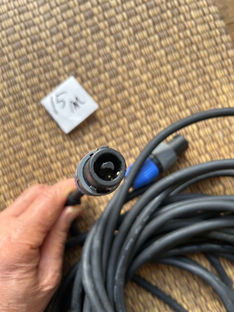 スピコンスピーカーケーブル 19、15、5、1.5m の計9本