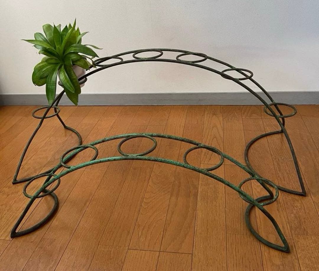 アンティーク　アイアン　プランタースタンド　ヴィンテージ　ミッドセンチュリー