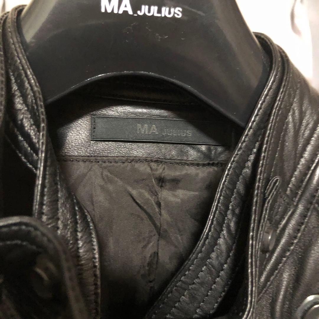 レザーライダースブルゾン MA_JULIUS サイズ0レディースサイズ ユリウス