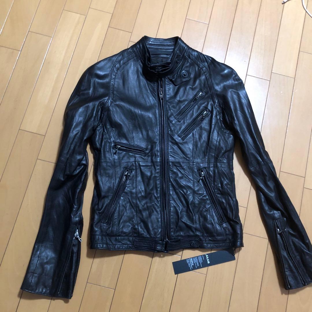 レザーライダースブルゾン MA_JULIUS サイズ0レディースサイズ ユリウス