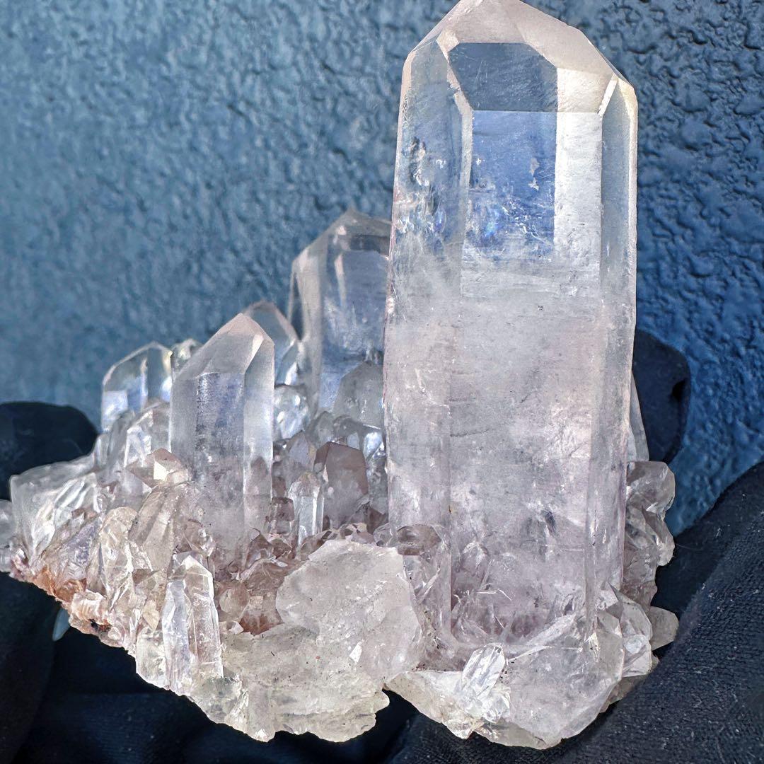 希少❗️高透明度❗虹入り☆超綺麗♡超強いパワー ヒマラヤ水晶 クラスターA1521