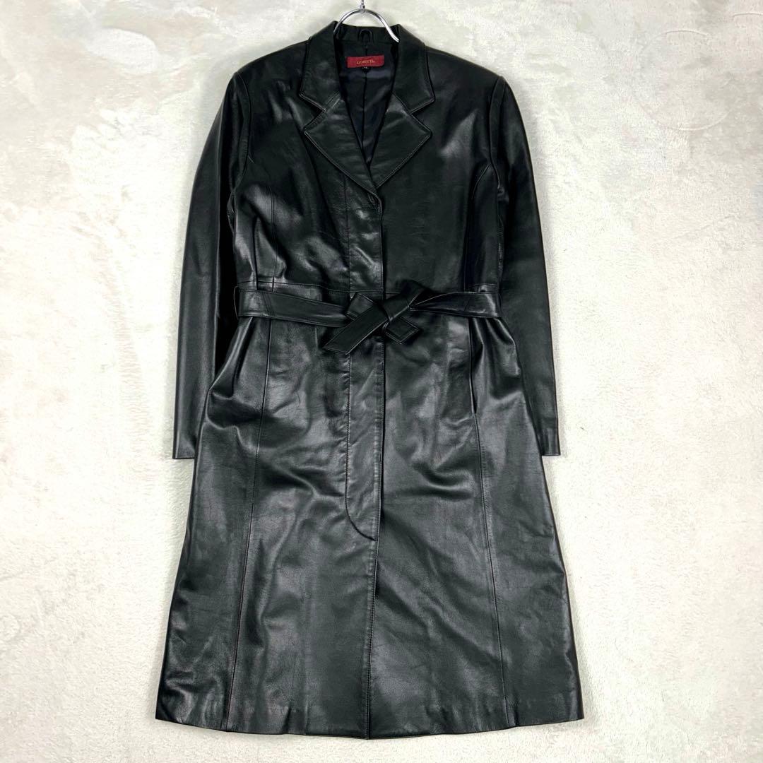 美品♡LORITTI ラムレザー チェスターコート ベルト 大きいサイズ 11