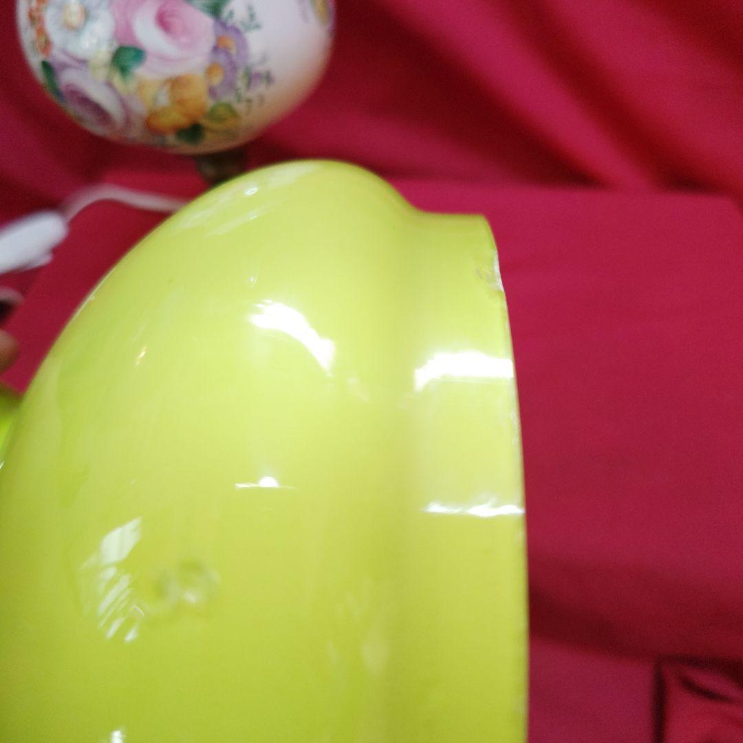 アンティーク　陶器　花柄　電気スタンドライト(送料無料)【最終価格】