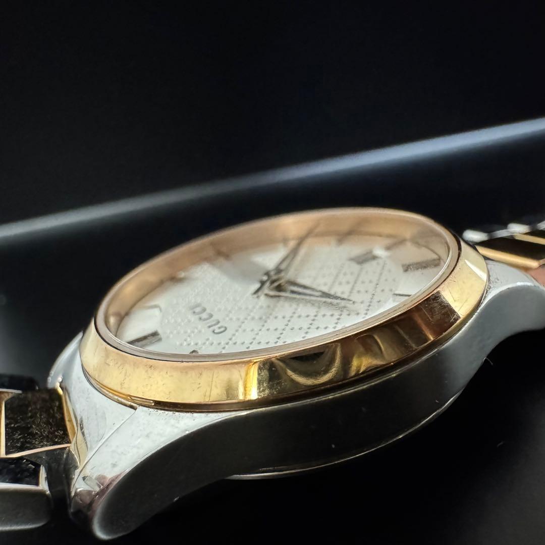 稼働品　GUCCI Gタイムレス シルバー ゴールド 時計 レディース