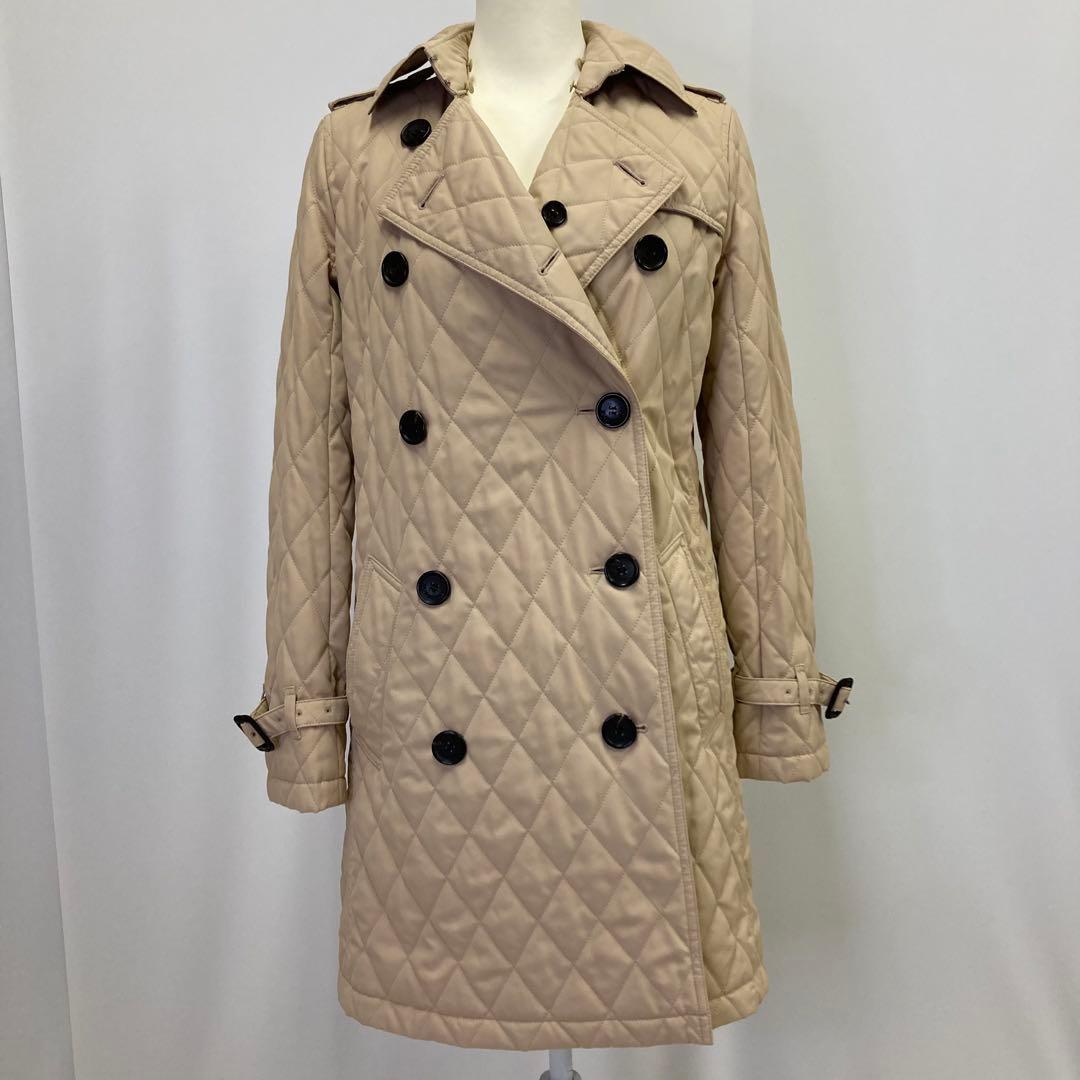 BURBERRY LONDON キルティング トレンチコート ノバチェック 38