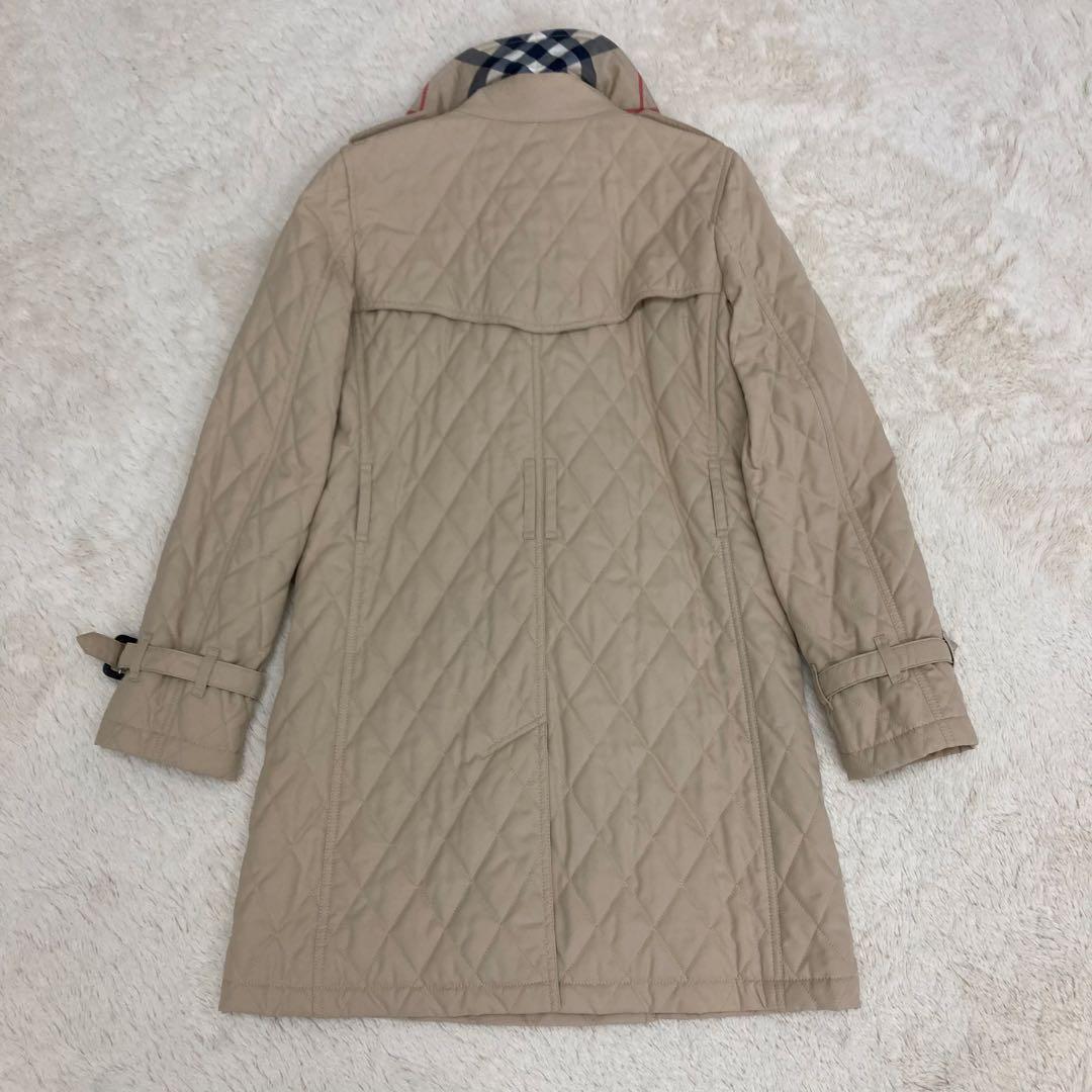 BURBERRY LONDON キルティング トレンチコート ノバチェック 38