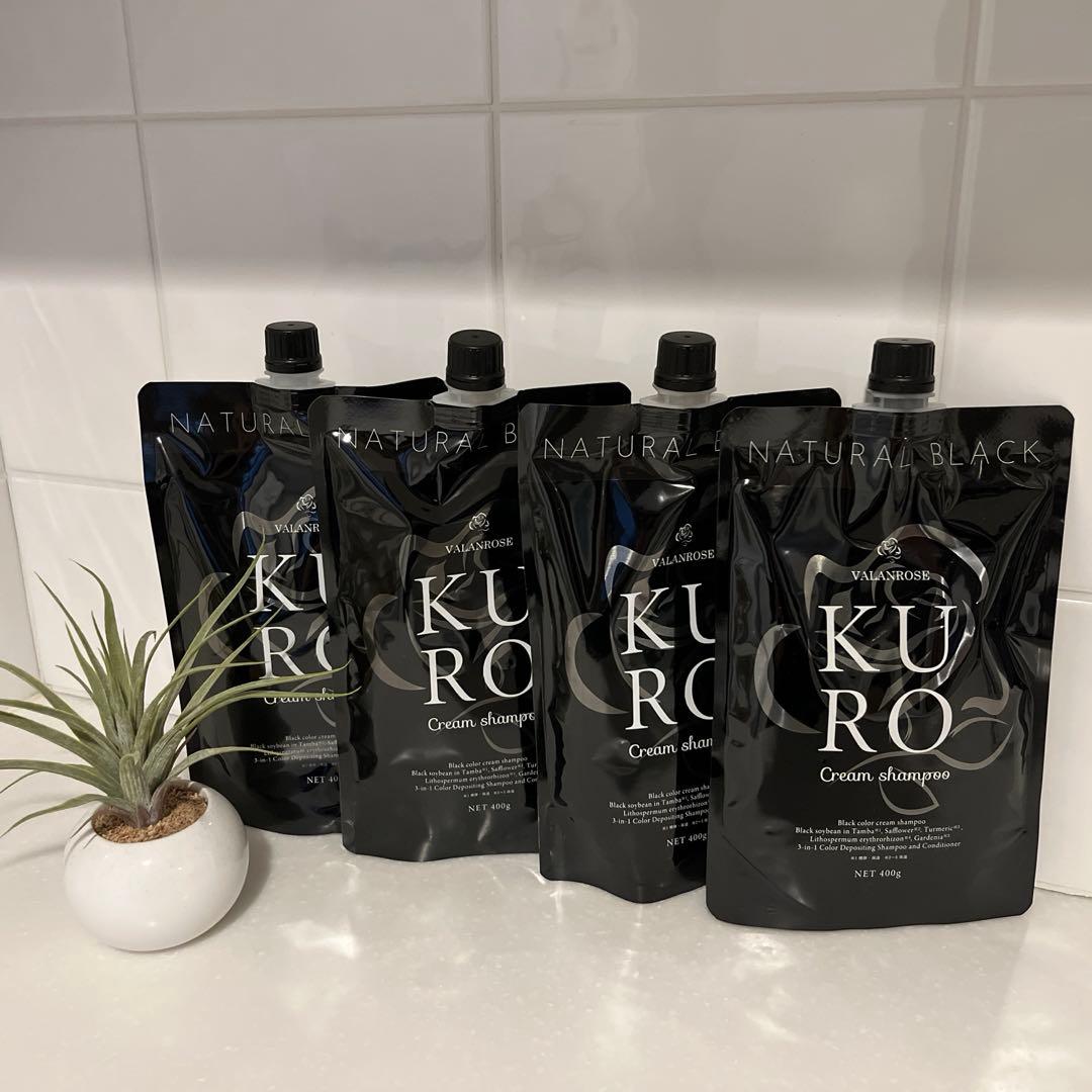 Kuro Natural Black カラーシャンプー 4個セット②