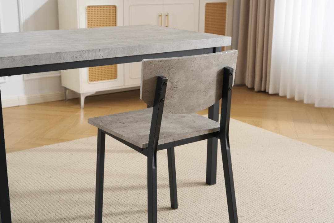 新登場！4人掛け テーブル＆チェア4脚 オシャレ北欧風 幅110 GRAY