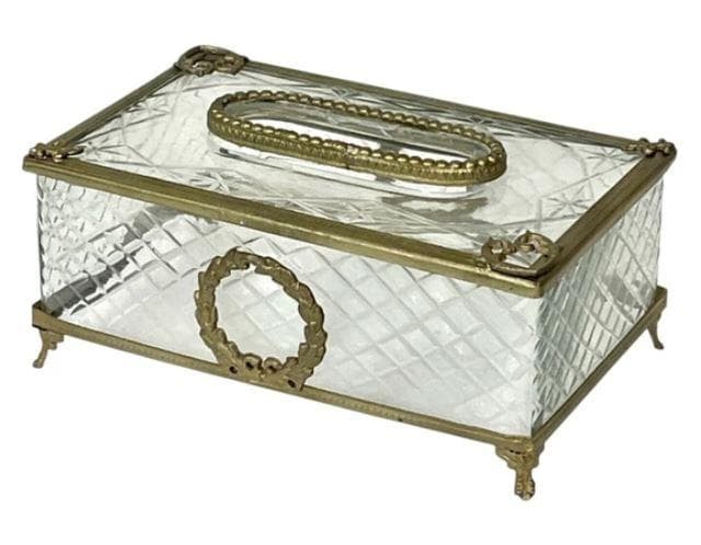 ティッシュボックス ゴールド 真鍮 アンティーク フレンチ 87150TB-GD