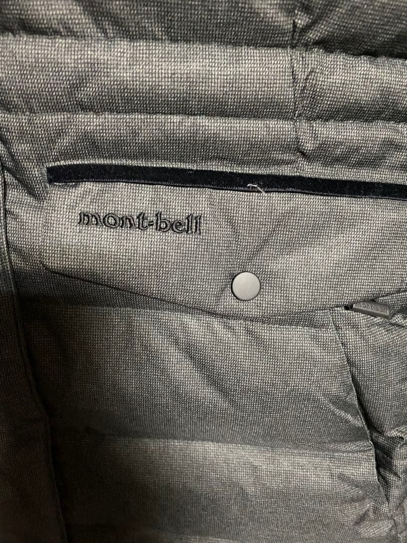【極美品】mont-bell ファー付き ダウンコート 暖かい グレー