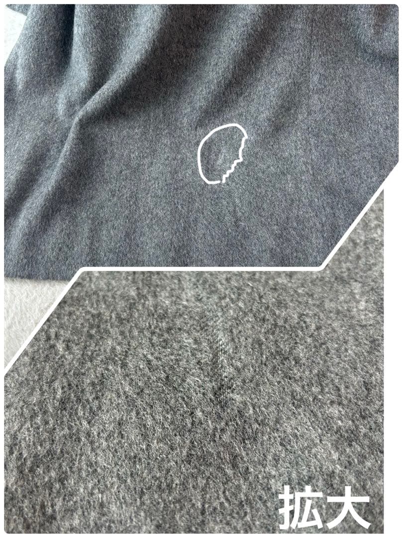 高級 バーバリー カシミヤ100% ステンカラー 貴重　シャドーホース　グレー