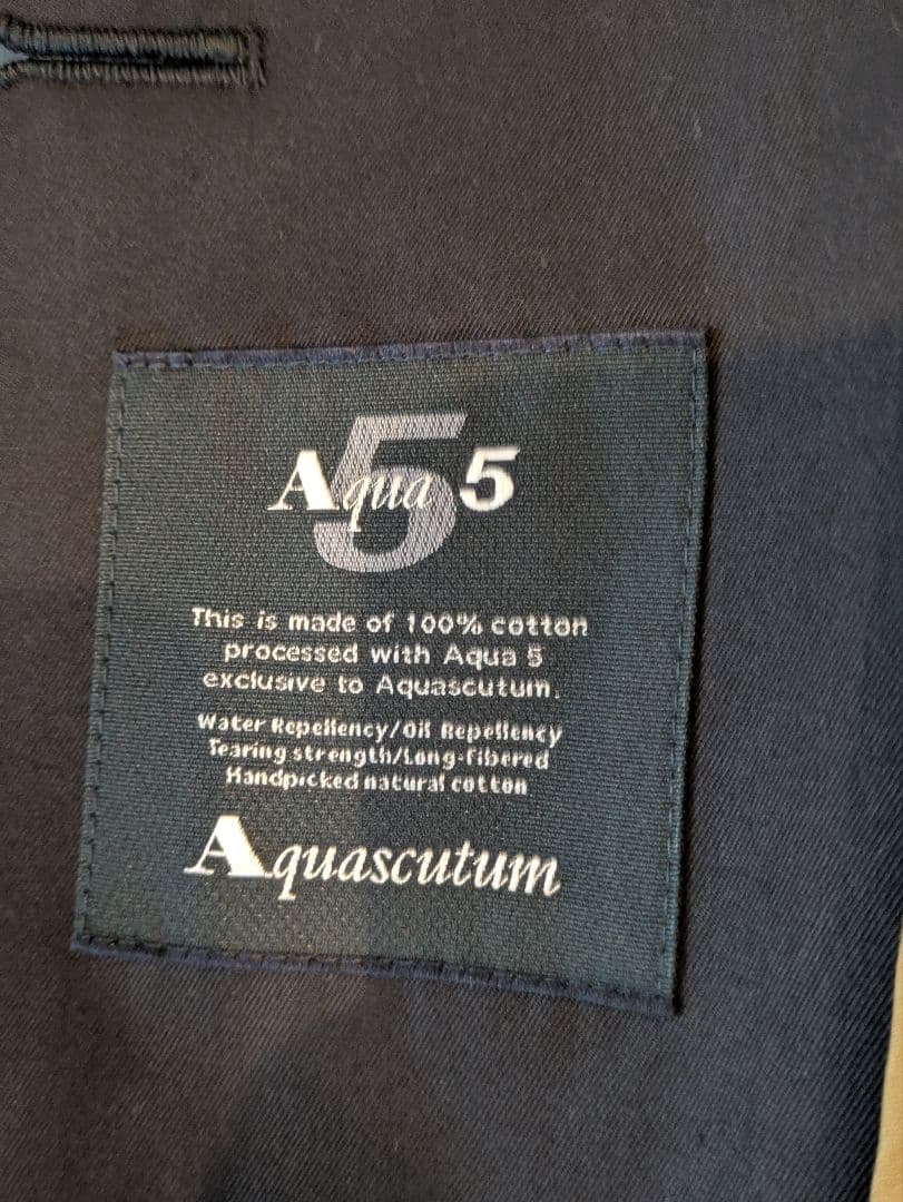 Aquascutumアクアスキュータム トレンチ コート 紺色