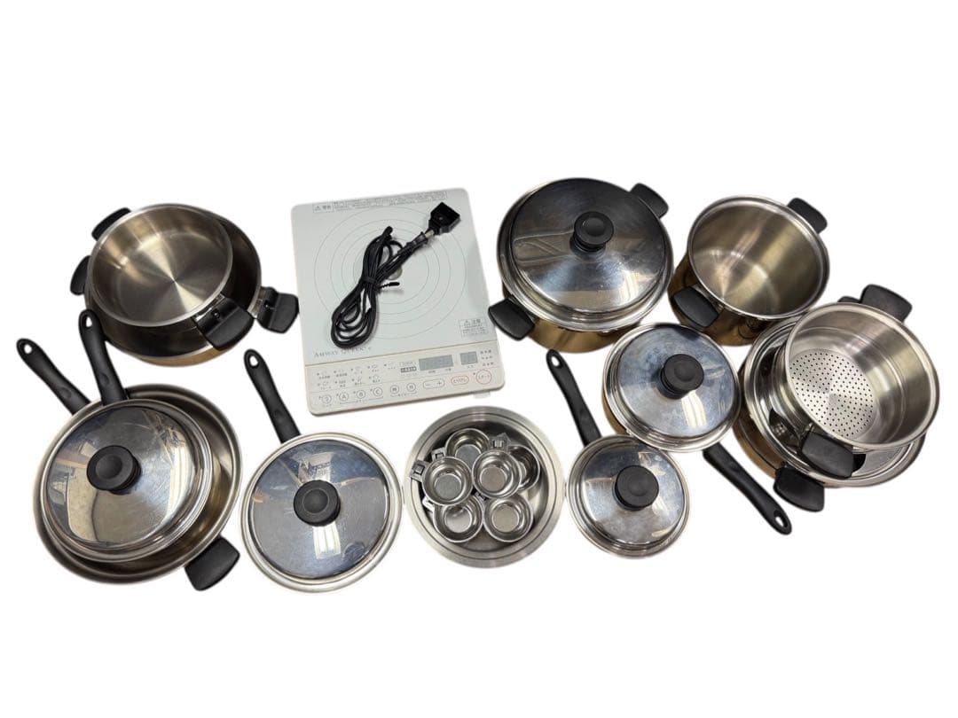 Amway アムウェイQueen フライパン 鍋 ＩＨ 25点セット