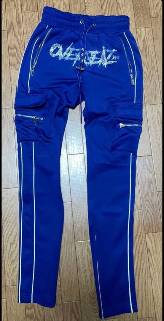 guapi カーゴパンツ トラックパンツ ブルー グアピ