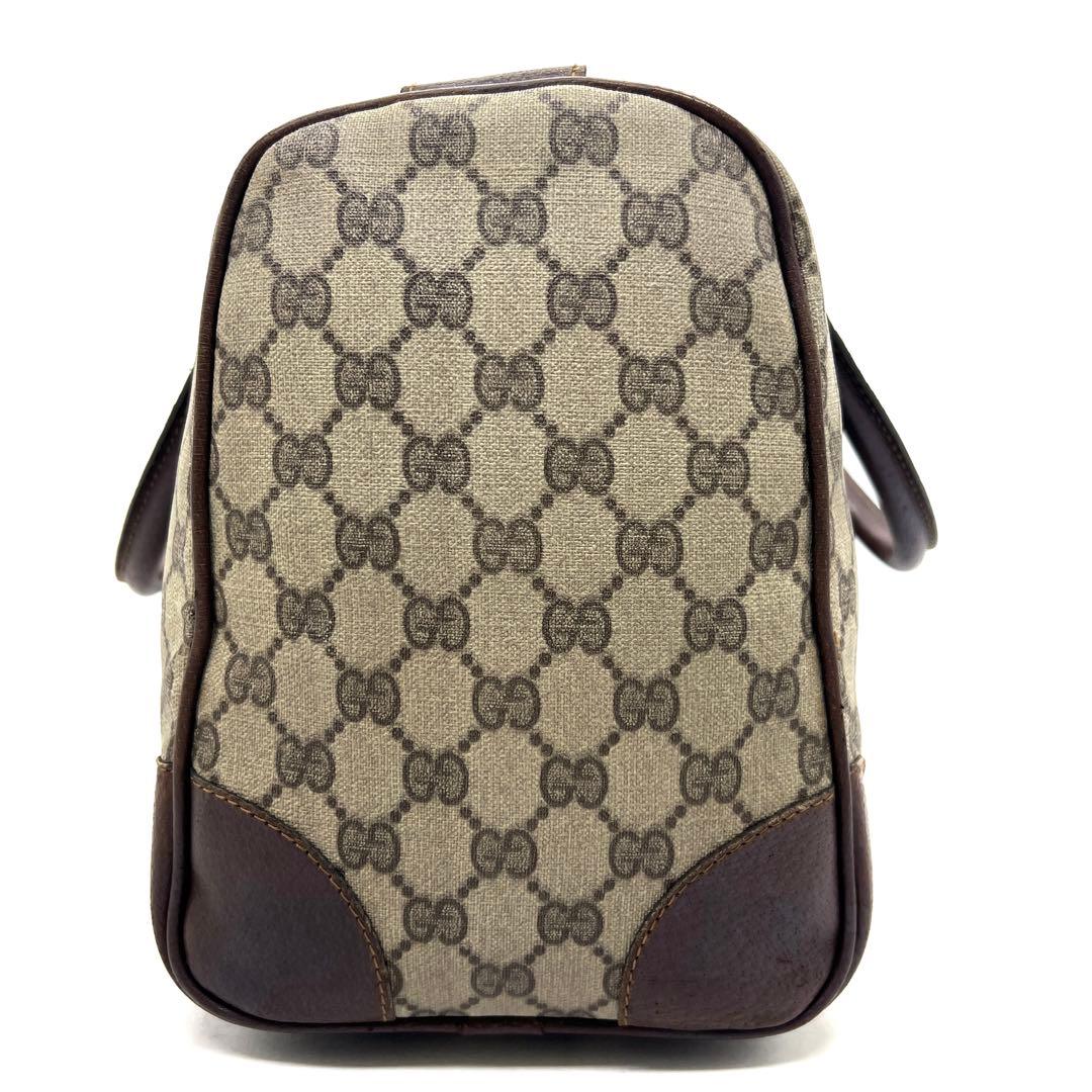 【美品】グッチ ミニボストンバッグ GG シェリーライン