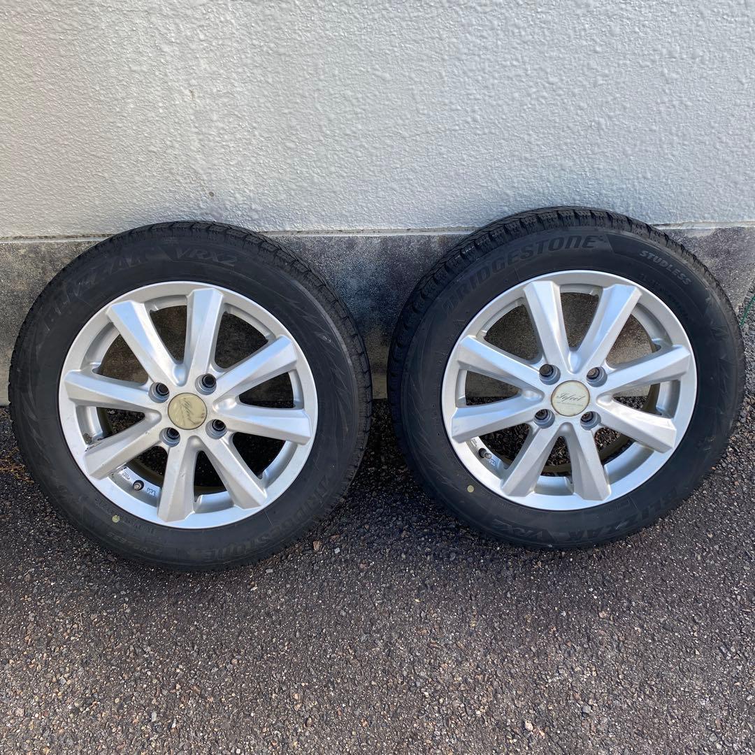 ①VRX2 21年製155/65R14社外アルミホイールタイヤ4本セット