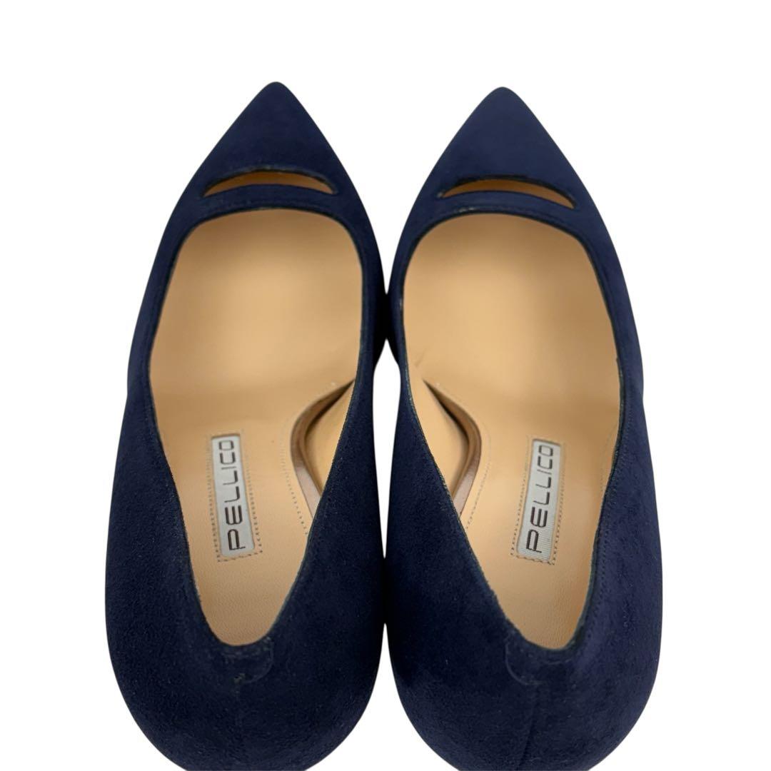 【ほぼ未使用】PELLICO ペリーコ 35 | 22cm ネイビー　アネッリ