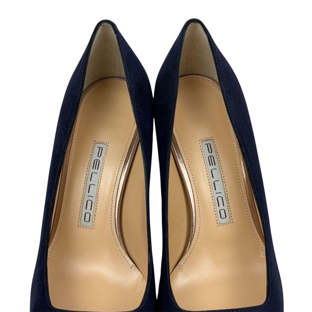 【ほぼ未使用】PELLICO ペリーコ 35 | 22cm ネイビー　アネッリ