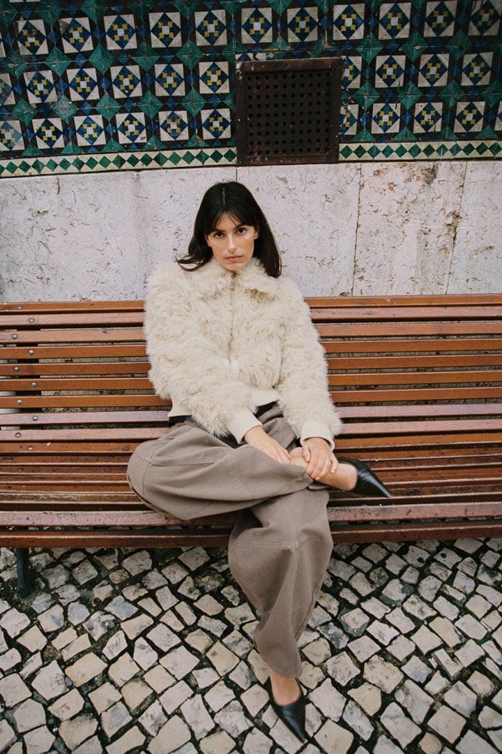 1/29発送ZARA フェイクファーボンバージャケット Sサイズ新品タグ付き