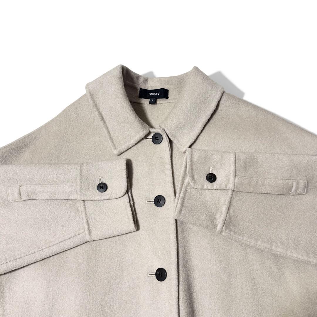 極美品✨️21AW　セオリー　Luxe New Divide シャツジャケット